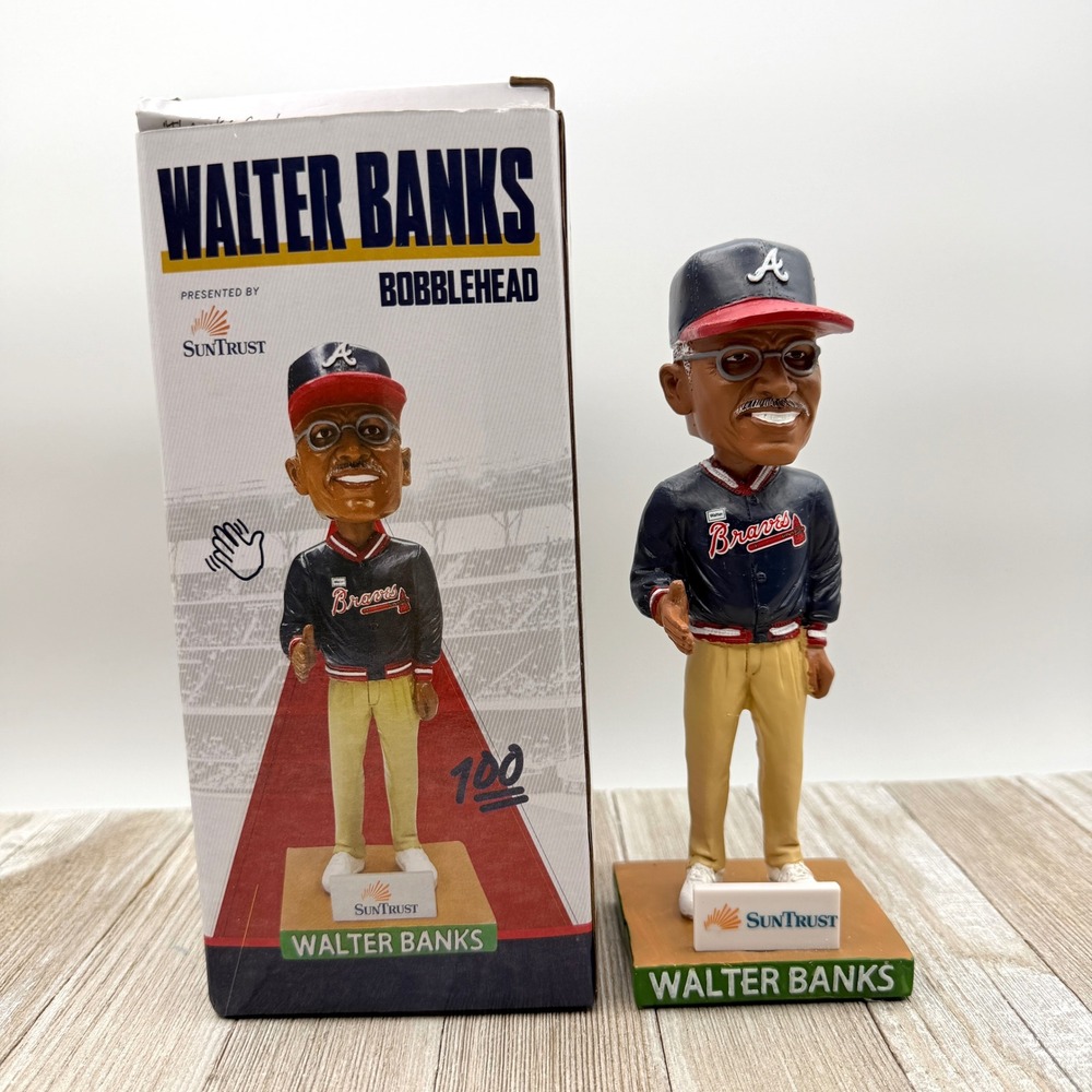Atlanta Braves Walter Banks Bobblehead SunTrust SGA Baseball Legend Collectible